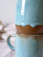 Seafoam mug + black clay